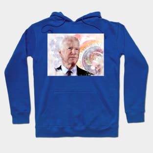 Joe Biden portrait, President of the United States Hoodie